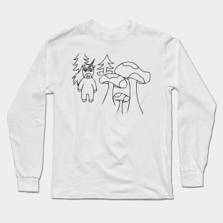 Unicorn in the Magical Forest Long Sleeve T-Shirt